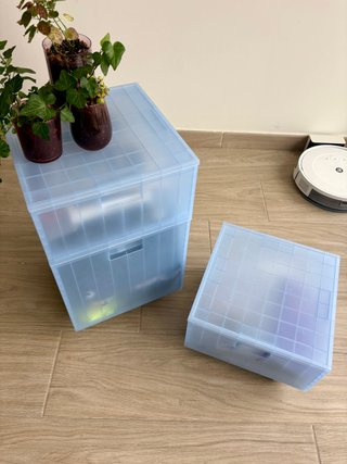 3 Cajas IKEA PANSARTAX con ruedas
