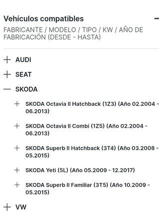 Amortiguadores Stark para Grupo VAG