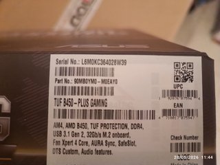 ASUS TUF B450-PLUS GAMING- ¡NUEVA A ESTRENAR!