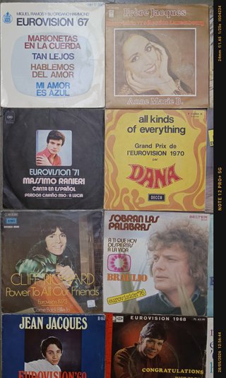 Lote 12 Vinilos 7 Eurovision