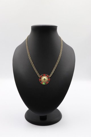 Gargantilla Ruleta Hueca Oro 18k