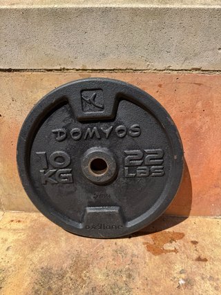 Disco de pesas DOMYOS 10 kg / 22 lbs