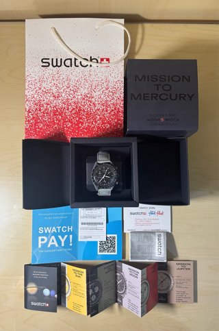 Omega x Swatch - Mission to Mercury Grigio