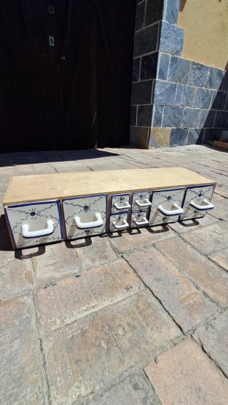 Mueble especiero cajonera vintage cocina