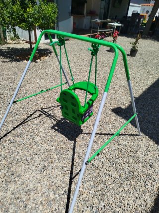 Columpio para niños verde
