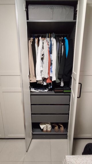Armario PAX IKEA Beige y Gris