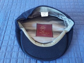 Gorra plana lana clásica negra Talla 58