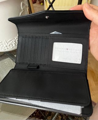 Monedero Tommy Hilfiger Negro y Plateado