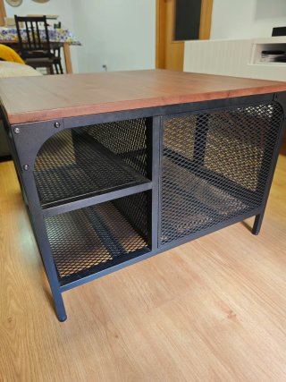 Mesa de centro madera y metal