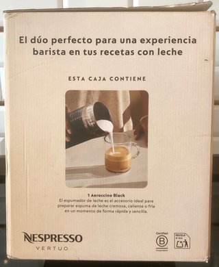 Nespresso Cafetera Vertuo Pop + Aeroccino 3.