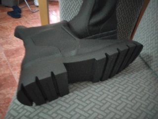 Botas de agua altas negras