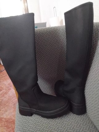 Botas de agua altas negras