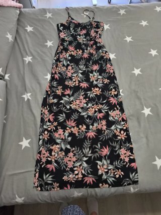 Vestido largo estampado floral
