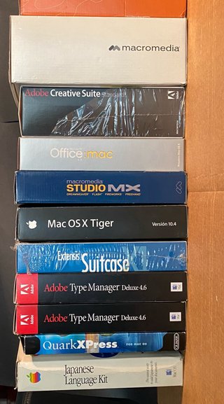 Pacchetto software di design per Mac: Adobe, Quark, Macromedia