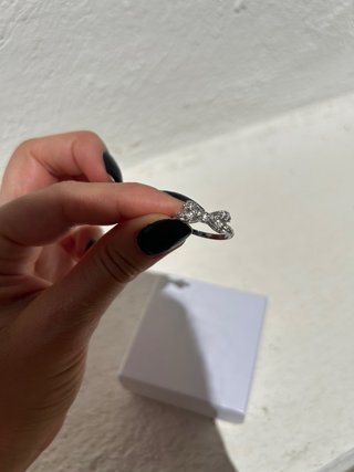 Anillo Lazo Plata Brillante