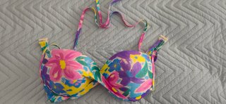 Top bikini floral