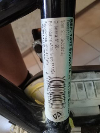 Bicicleta infantil 14 pulgadas