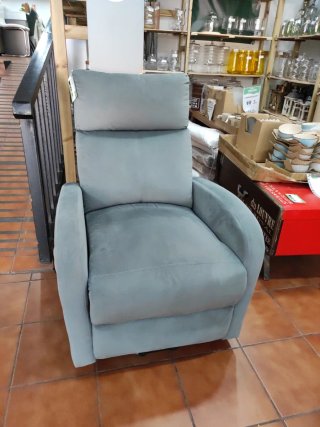 Sofá reclinable eléctrico gris