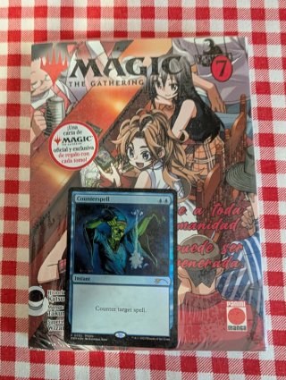 Manga Magic The Gathering 7 + Carta Counterspell
