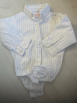 Body camisa GOCCO bebé niño 6/9 meses