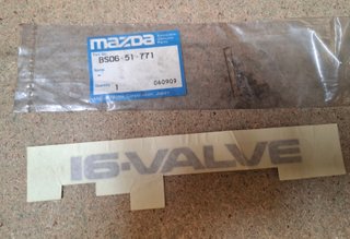 Pegatina Mazda 323 16V
