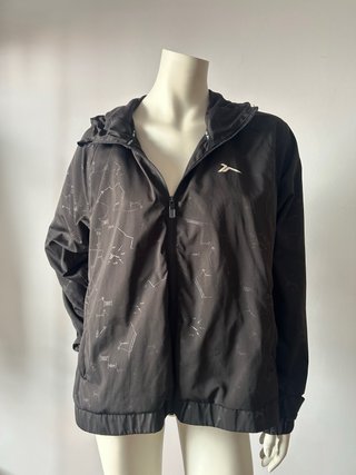 Chaqueta cortavientos negra mujer XL