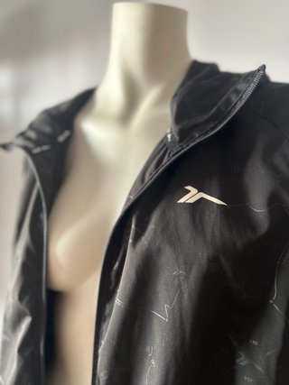 Chaqueta cortavientos negra mujer XL