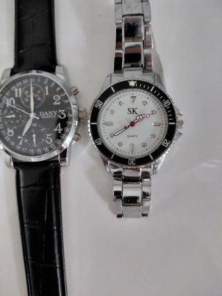 Lotto 3 Orologi DANY SK Nero Argento