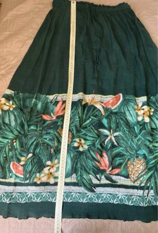 Falda larga verano estampado tropical