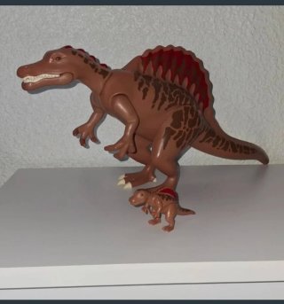 Playmobil Espinosaurio con cría