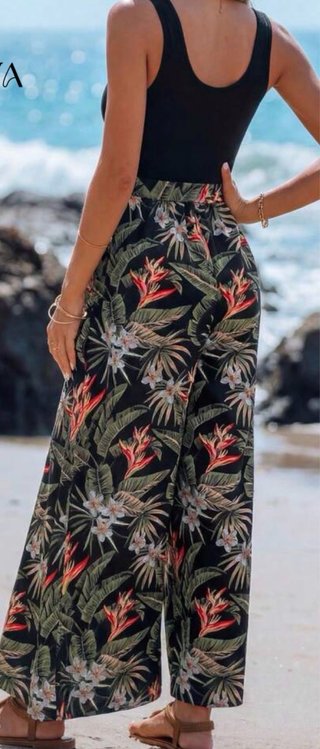 Mono premamá estampado tropical