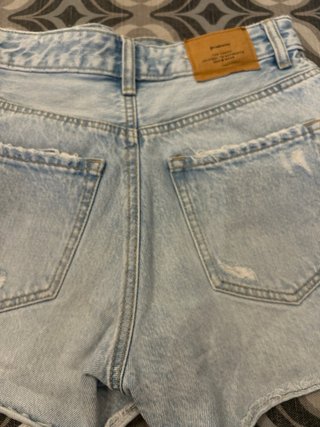 Shorts Vaqueros Desgastados Mujer