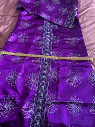 Vestido Marroquí Morado y Plateado