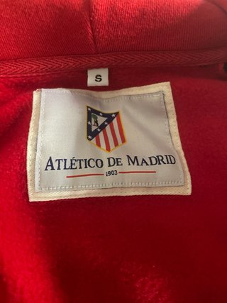 Sudadera Atlético de Madrid Roja y Negra