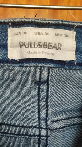 Bermuda Skater Vaquera Azul Pull&Bear T38
