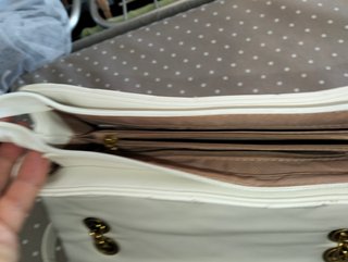 Borsa Enrico Coveri bianca con tracolla oro