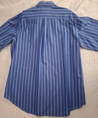 Camisa manga Larga. Rayas azul. SEBAGO Talla 4