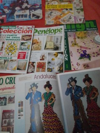 14 revistas punto de cruz ganchillo