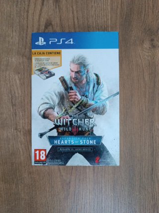 Caja The Witcher 3 Hearts of Stone PS4