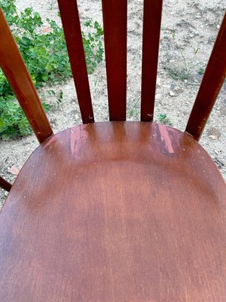 Sillas de cafetería de madera