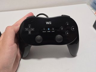 2 Nintendo Wii Oficial Mando Clasico Pro - Negro