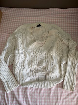 Jersey calado blanco