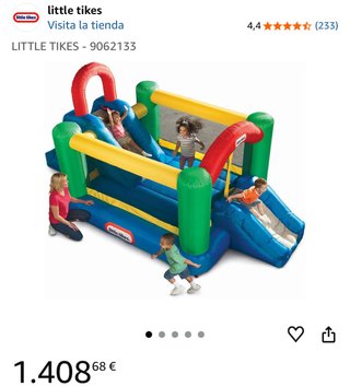 Castillo Hinchable Tobogán Little Tikes