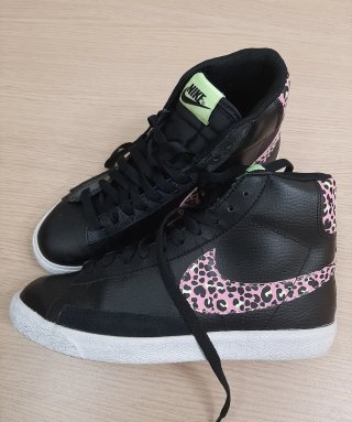 Nike Blazer Mid Scarpa Ghepardo Nero Rosa 38.5