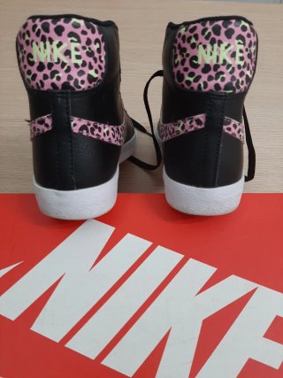 Nike Blazer Mid Scarpa Ghepardo Nero Rosa 38.5