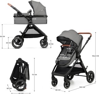 Kinderkraft ESME Carrito Bebé 3 en 1 set