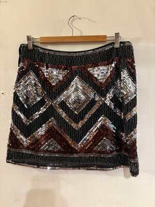 Minifalda H&M Lentejuelas Talla M