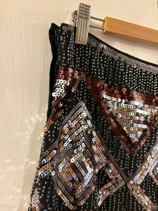Minifalda H&M Lentejuelas Talla M