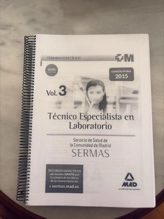 Temarios OPE Técnico Especialista Laboratorio