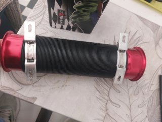 Tubo de admisión, boca de 75mm, hasta 1m de largo.